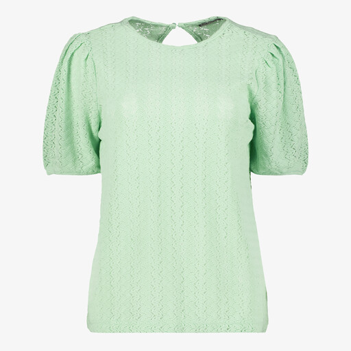 Kanten dames top mintgroen