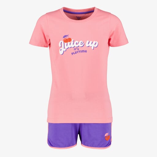 Meisjes sport set roze paars