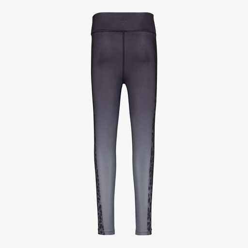 Meisjes sportlegging zwart grijs