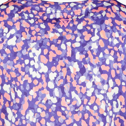 Meisjes sport T-shirt met print paars roze