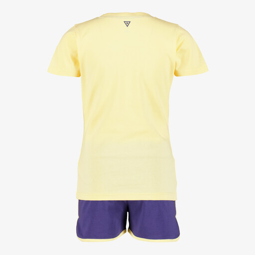 Meisjes sport set geel paars