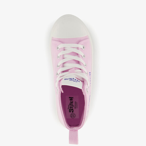 Hoge meisjes sneakers roze