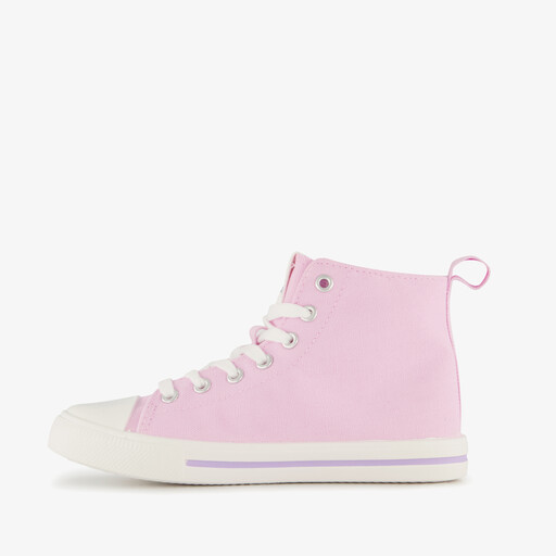 Hoge meisjes sneakers roze