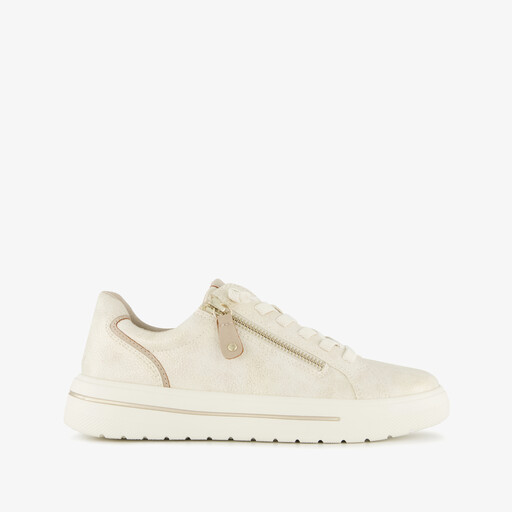 Dames sneakers met H leest beige