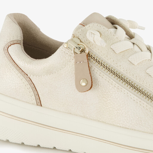 Dames sneakers met H leest beige