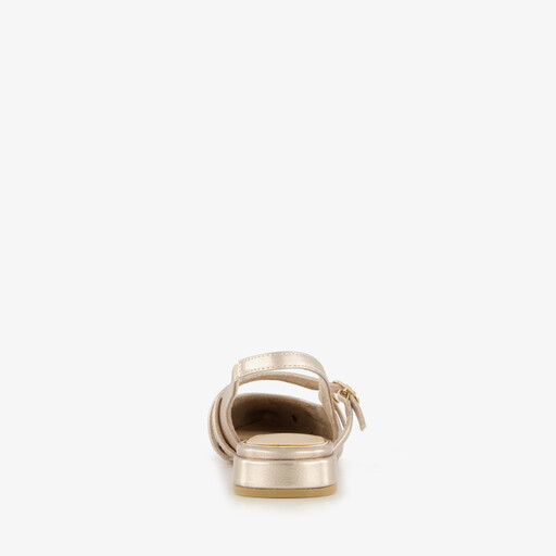 Slingbacks champagne goud