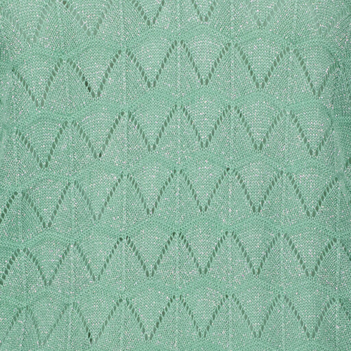 Dames top met zigzagpatroon groen