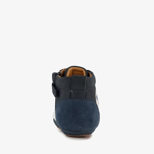 Leren babyschoenen donkerblauw