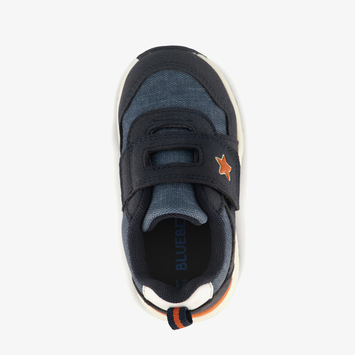 Kinder sneakers blauw oranje