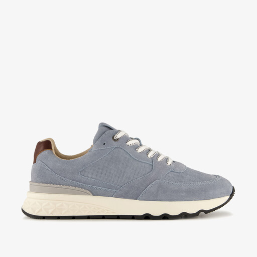 Suède heren sneakers blauw