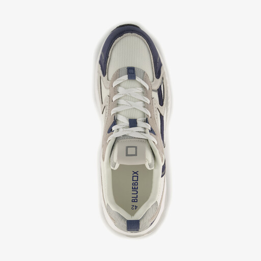 Heren sneakers blauw grijs