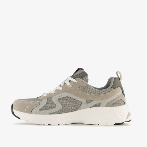 Heren sneakers grijs beige