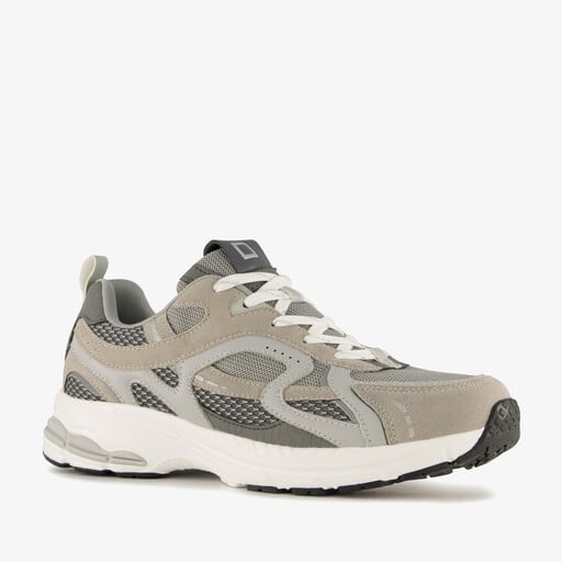 Heren sneakers grijs beige