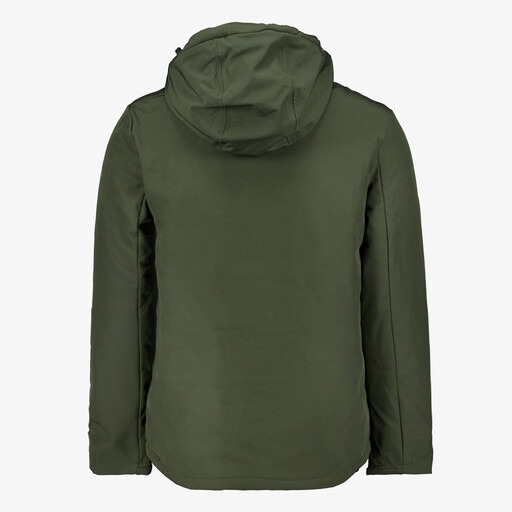 Gewatteerde heren softshell jas groen