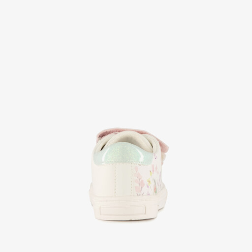 Blue box meisjes sneakers wit met bloemen