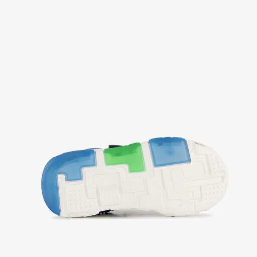 Jongens sneakers blauw groen met lichtjes