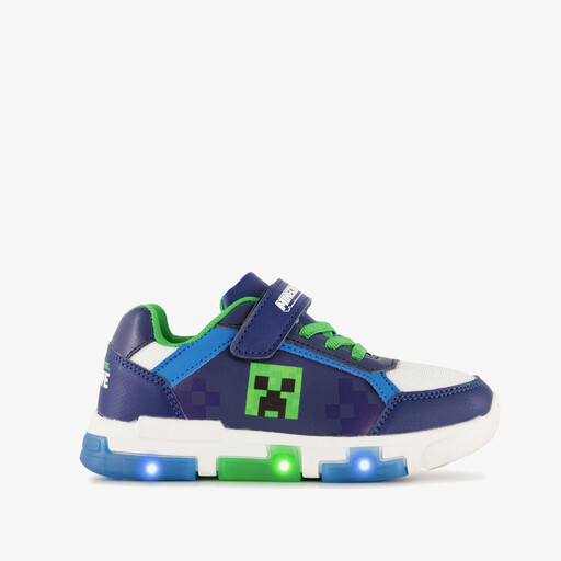 Jongens sneakers blauw groen met lichtjes