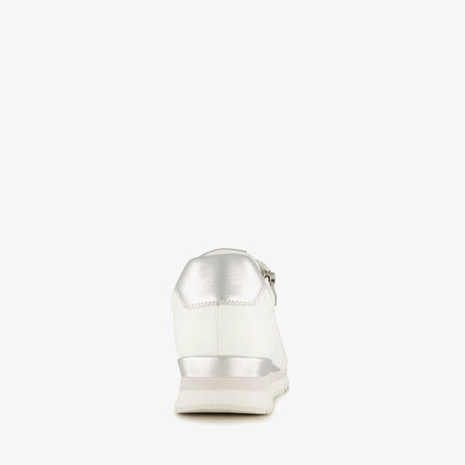 Dames sneakers met rits en veter wit