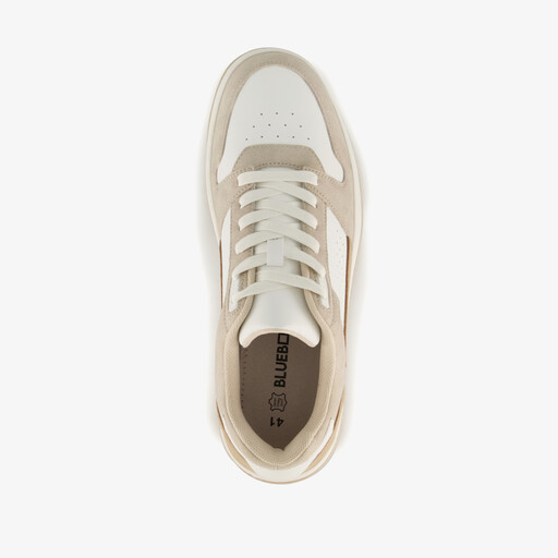 Heren sneakers beige wit