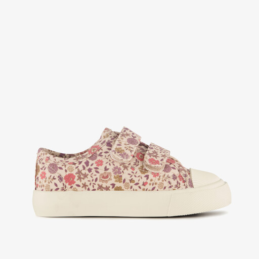 Meisjes sneakers met bloemenprint roze