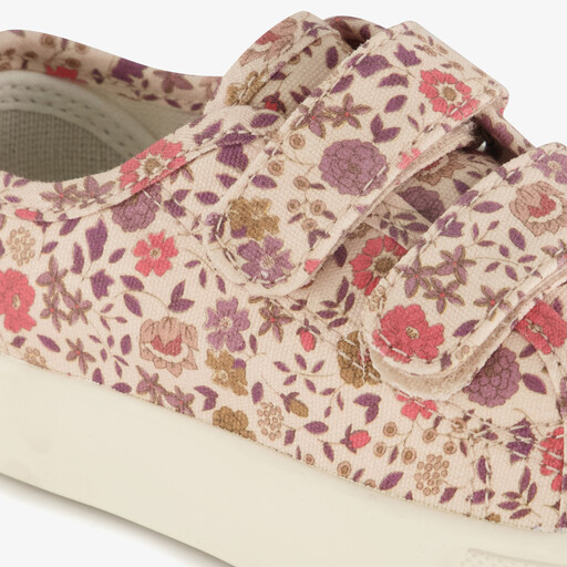 Meisjes sneakers met bloemenprint roze