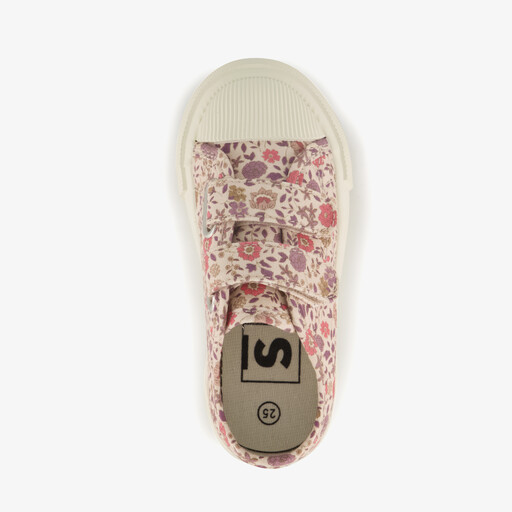 Meisjes sneakers met bloemenprint roze