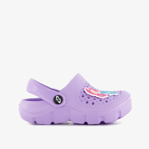 Kinder klompen paars met zeemeermin