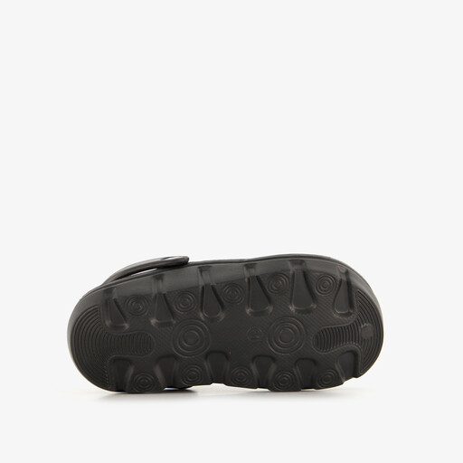 Jongens klompen met smileys zwart