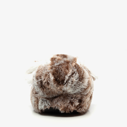 Dames konijnen pantoffel bruin