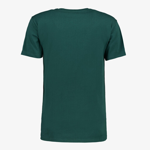 Heren T-shirt katoen ronde hals smaragdgroen