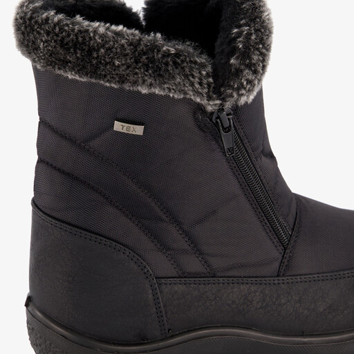 Gevoerde dames snowboots zwart