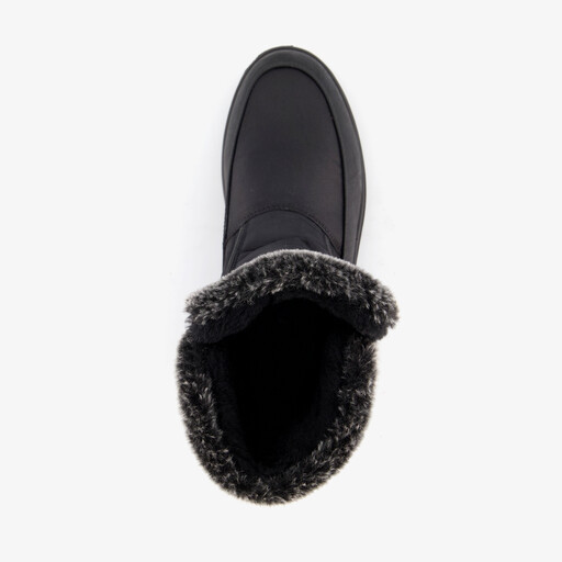 Gevoerde dames snowboots zwart