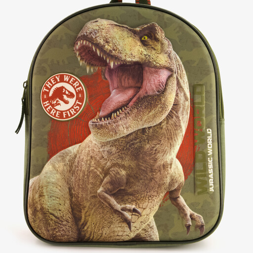 Kinder rugzak met 3D T-rex groen 9 liter