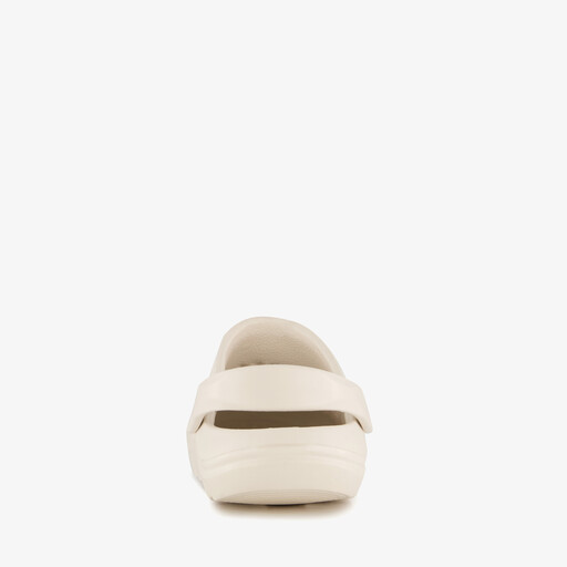 Kinder klompen beige met zonnebloem