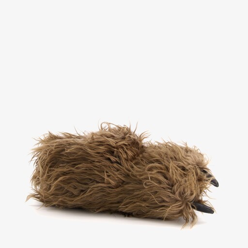 Heren pantoffels dierenpoot bruin