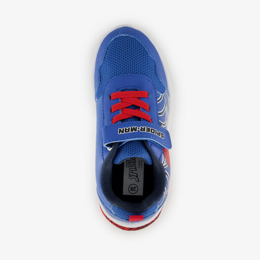 Spiderman jongens sneakers blauw met lichtjes