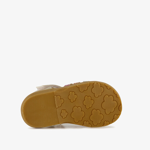 Meisjes sandalen metallic goud roze