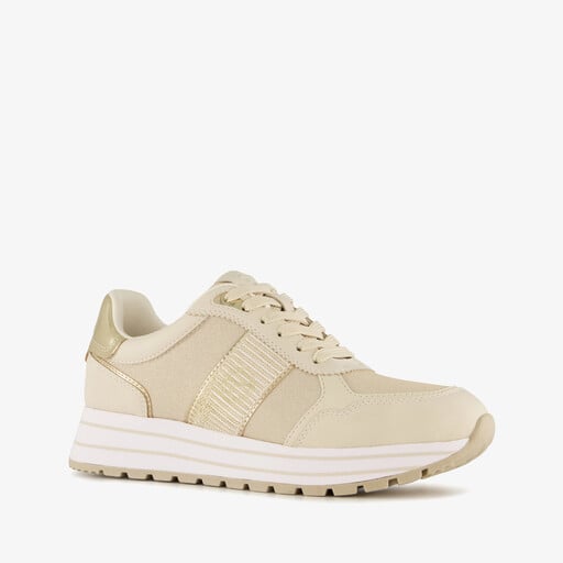 Dames sneakers beige
