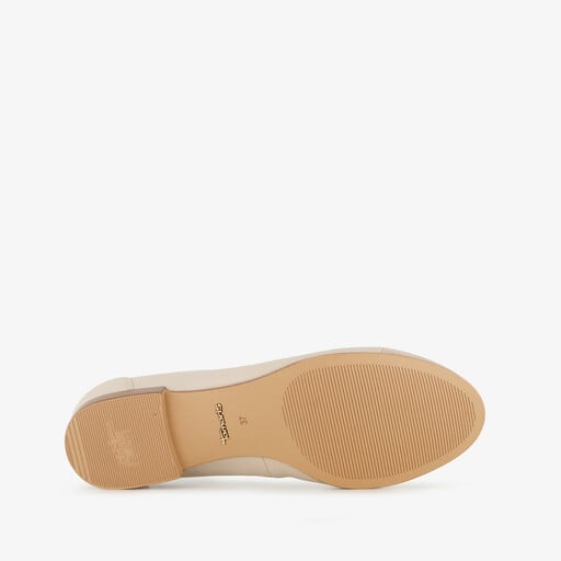 Dames ballerina's beige goud
