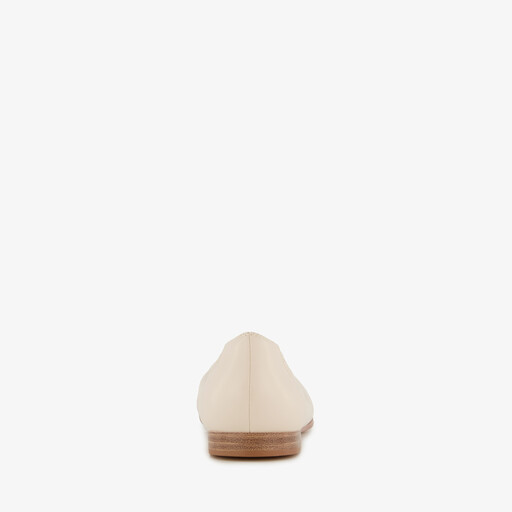 Dames ballerina's beige goud
