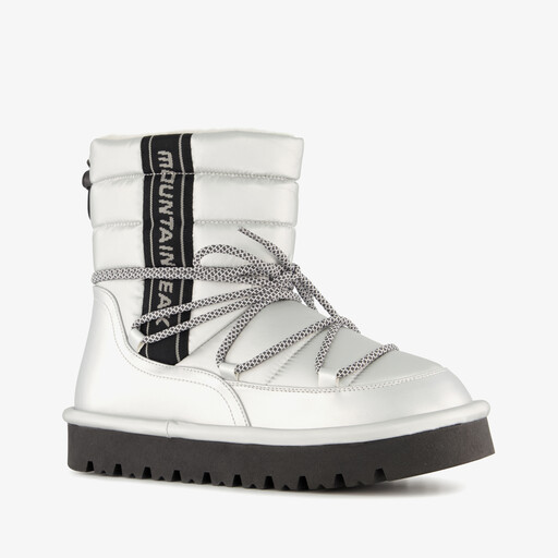 Gevoerde dames snowboots zilver