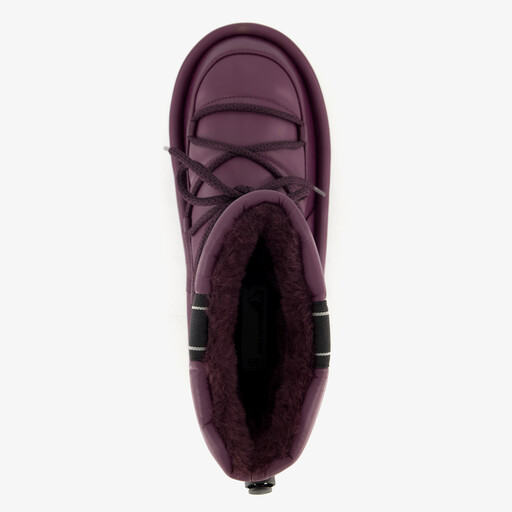 Gevoerde dames snowboots bordeauxrood