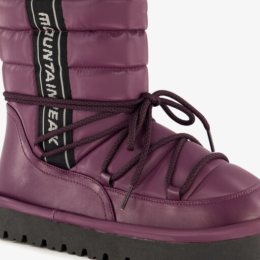 Gevoerde dames snowboots bordeauxrood