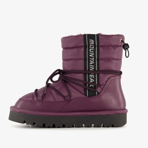 Gevoerde dames snowboots bordeauxrood