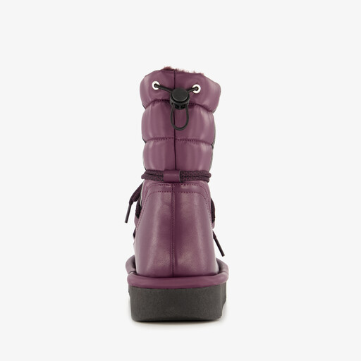 Gevoerde dames snowboots bordeauxrood