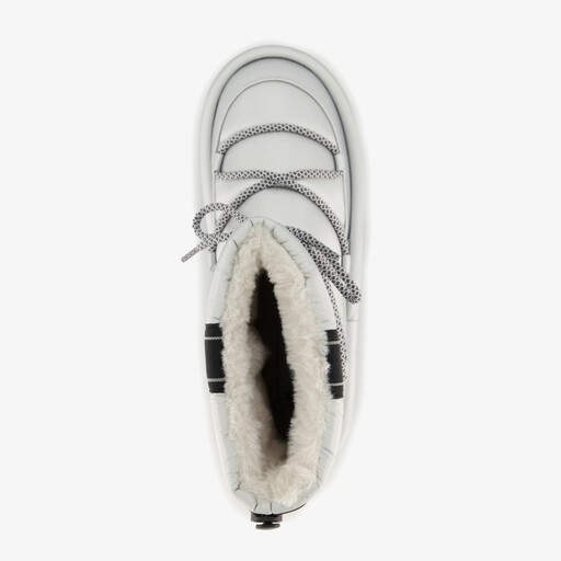Gevoerde dames snowboots zilver