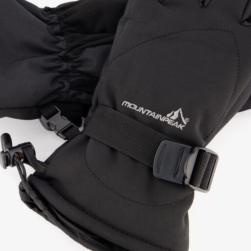 Heren softshell skihandschoenen zwart