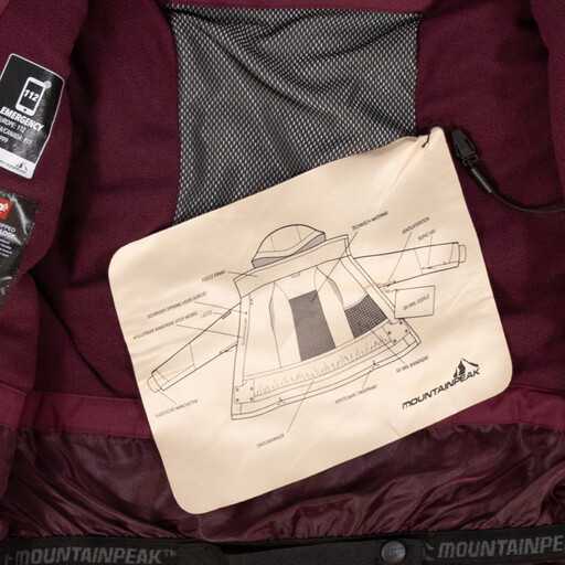 Dames ski-jas roze 10000 mm waterkolom