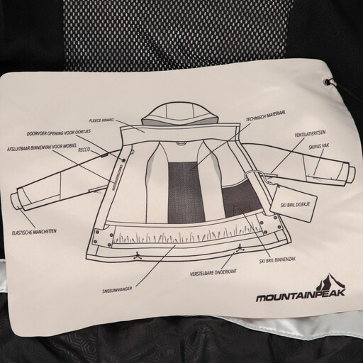 Dames ski-jas zilver 10000 mm waterkolom