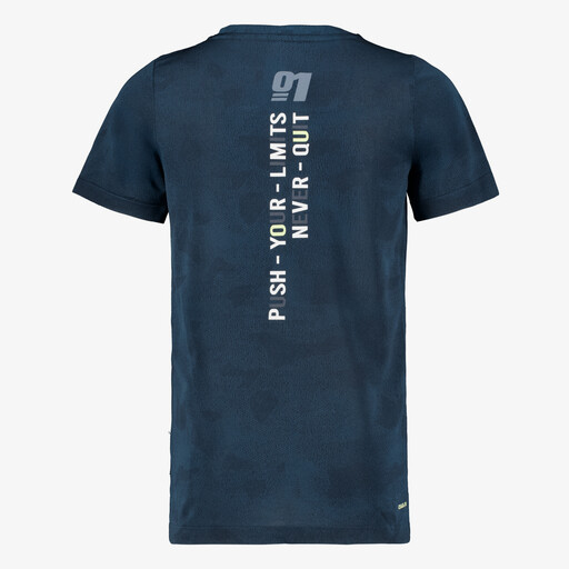 Osga Dry kinder sport T-shirt met backprint blauw